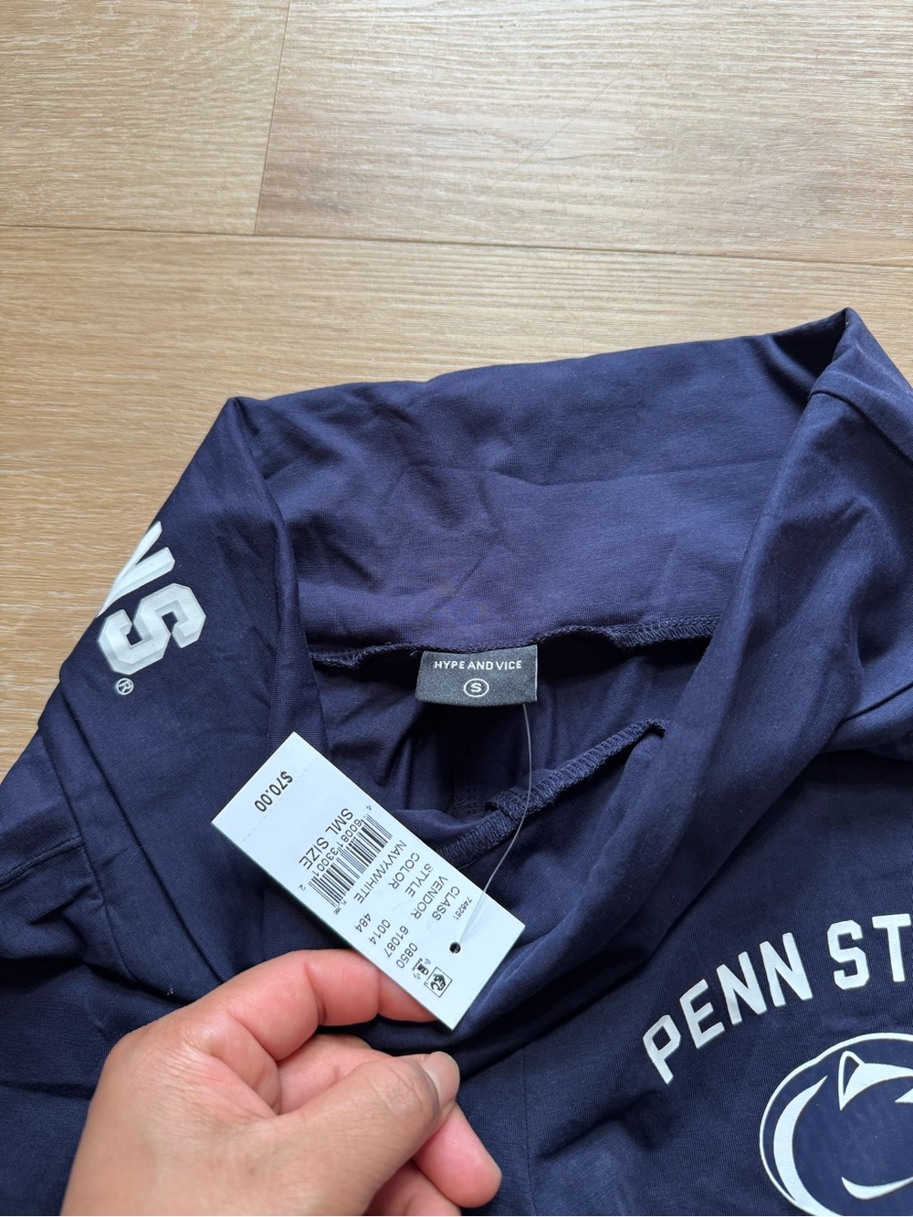 PacSun Navy Penn State Flare-Leg Yoga Pants with Logo - Picture 6 of 8